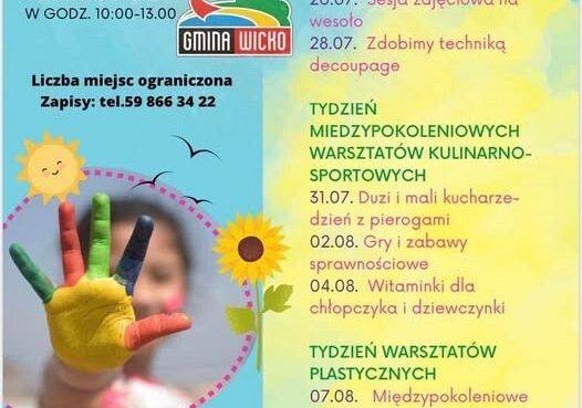 Grafika 1: ZAJĘCIA WAKACYJNE W GMINIE WICKO