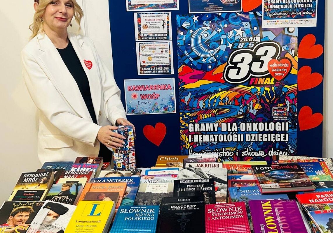 Grafika 1: Kiermasz książek podczas 33 finału WOŚP